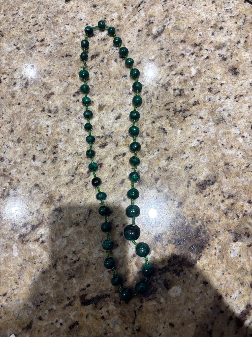 Melachite Beaded Necklace - Women Jewelry